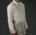 Men's Barong Cream Jusi fabric 100806 Cream Men's Barong Cream Jusi fabric 100806 Cream